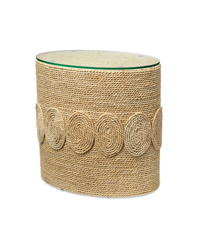  Barbados Oval Side Table 