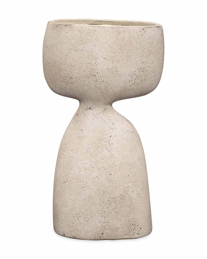  Anatomy Decorative Vase in Off White Ceramic 