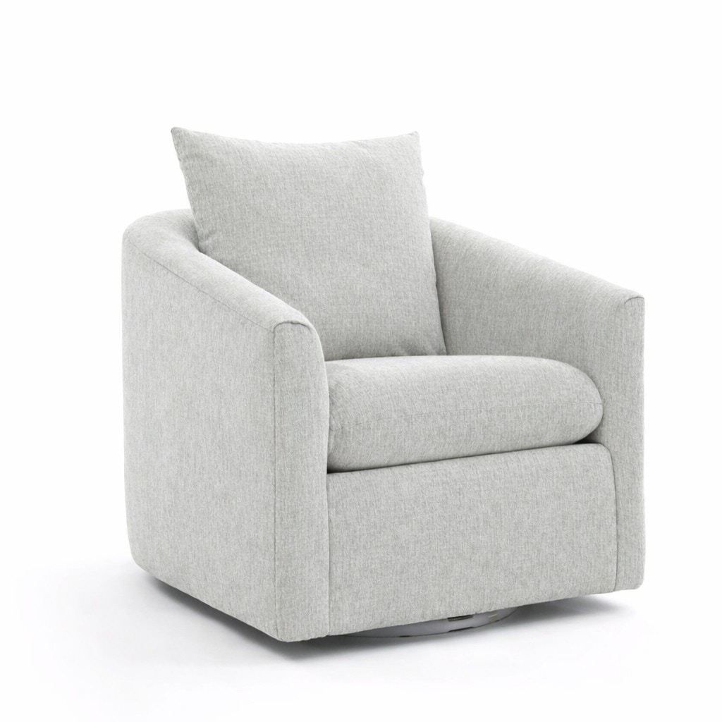  Raina Swivel Chair in Pebble 