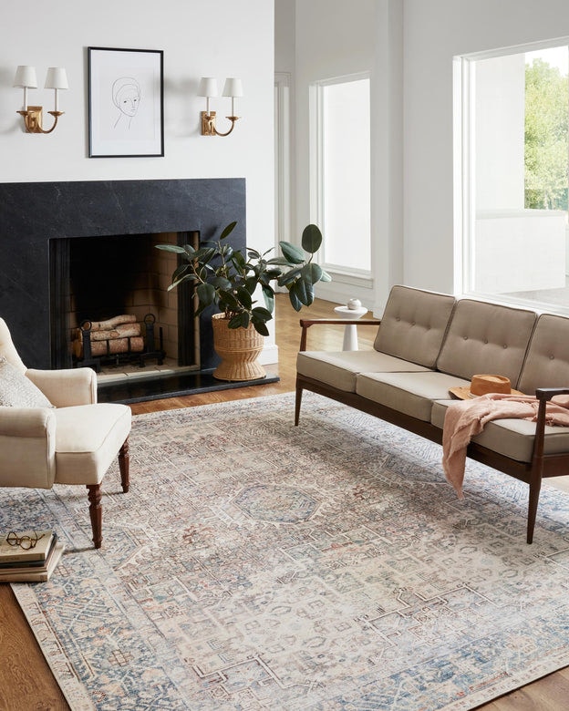 Jules-07 Rug Natural / Ocean 9.5 x 14ft