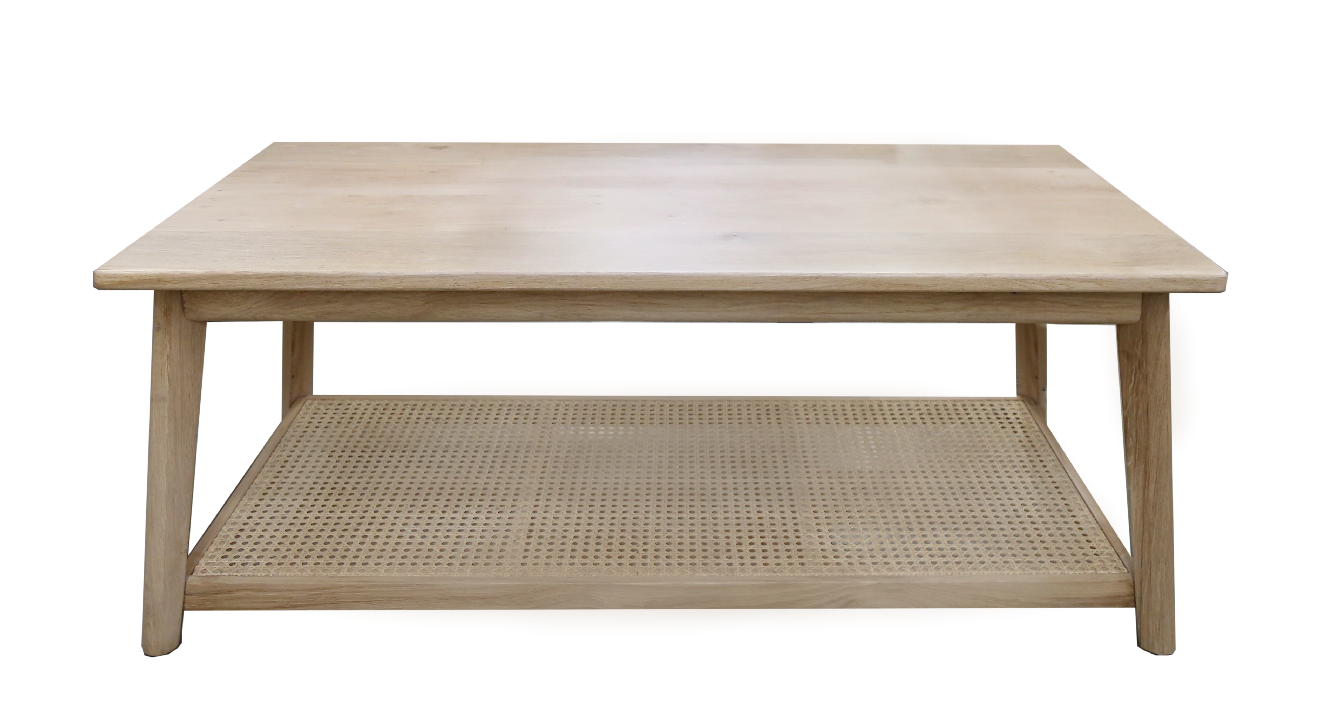  Thea Oak Rattan Cocktail Table 
