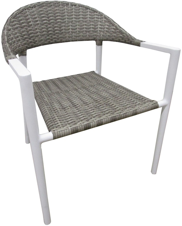 amaral woven chair in white