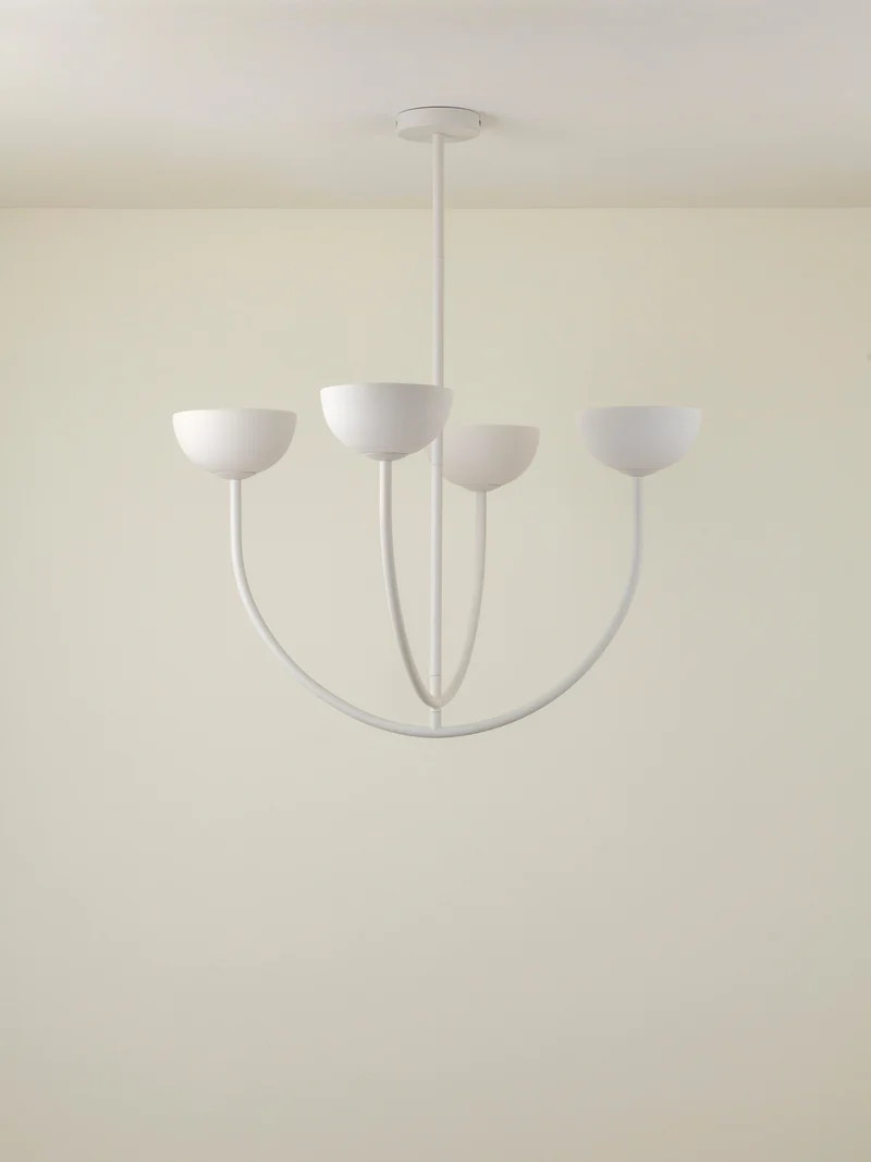  Ruzo - 4 light warm white porcelain ceiling pendant 