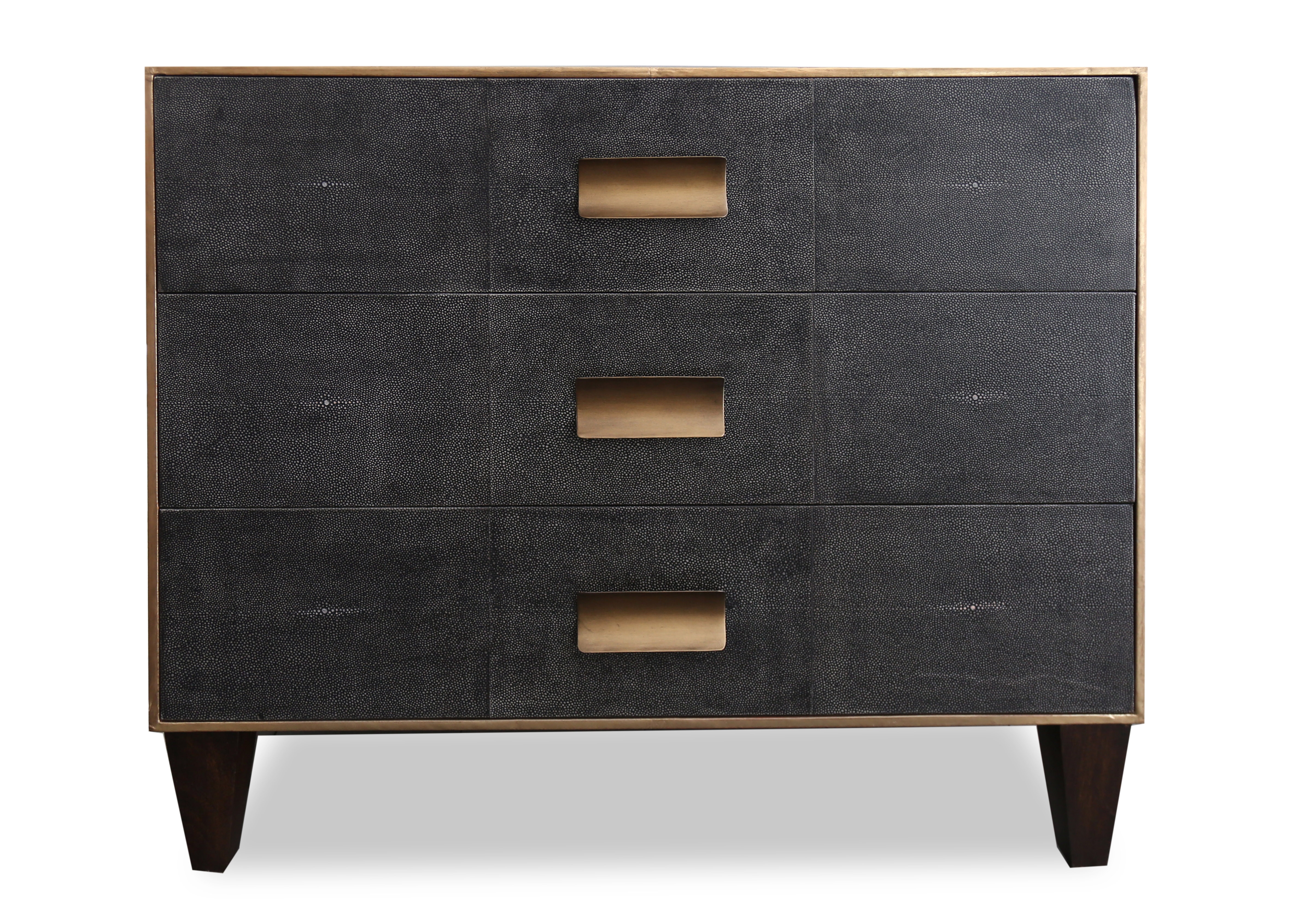 Emery Shagreen Three Drawer Chest