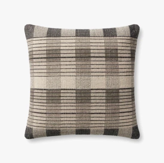  PILLOWS 22 x 22 IVORY / BLACK 