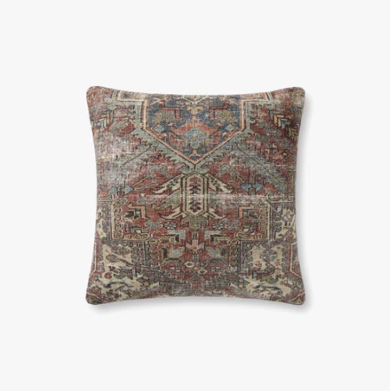  PILLOWS 18 x 18 RUST / MULTI 