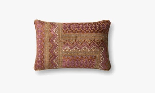  PILLOWS 21 x 13 PINK / RUST 