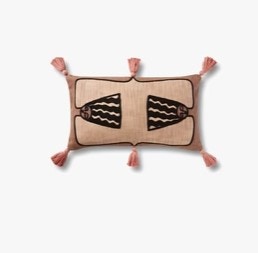  PILLOWS 21 x 13 CLAY / BLACK 