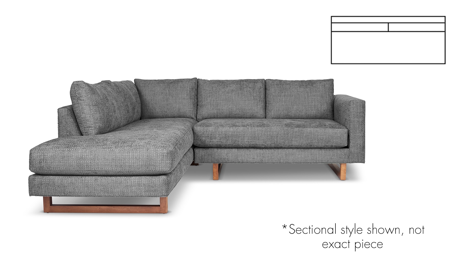  Beam Armless Long Sofa 