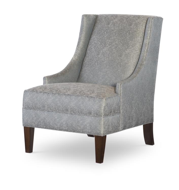 baskin fabric chair and ottoman