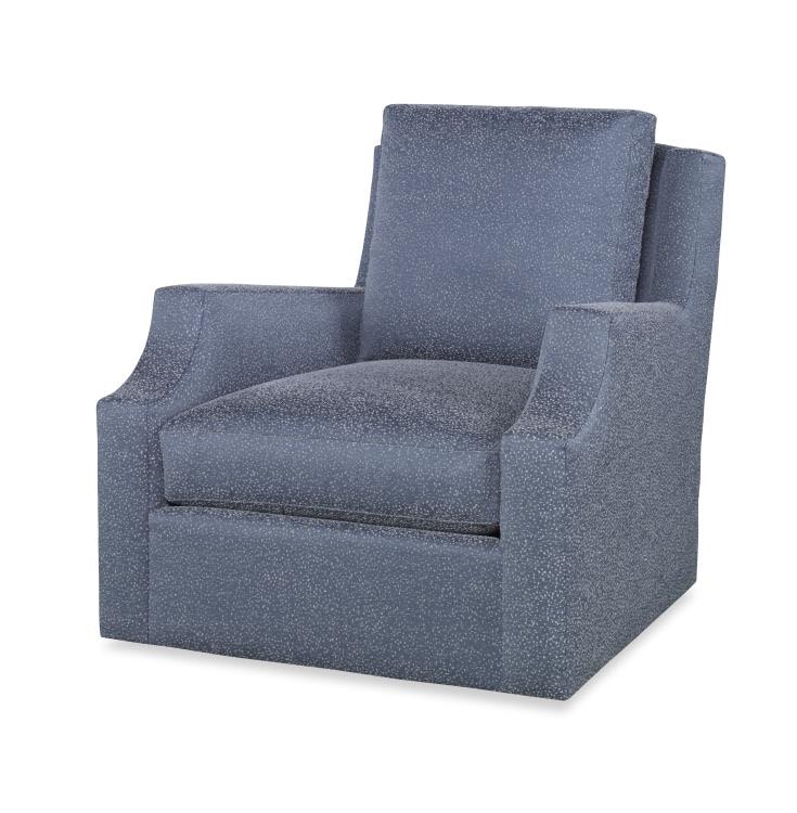 baskin fabric chair and ottoman