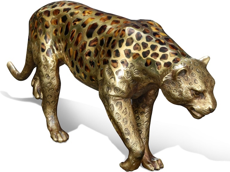  Prowling Leopard Sculpture 