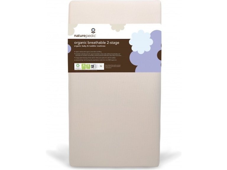 NP Organic Breathable 252 2-Stage Crib Mattress Natural