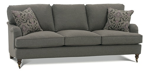 Wide top cushion sofa