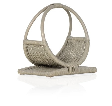 CIRCLE MAGAZINE RACK-ASHEN GREY