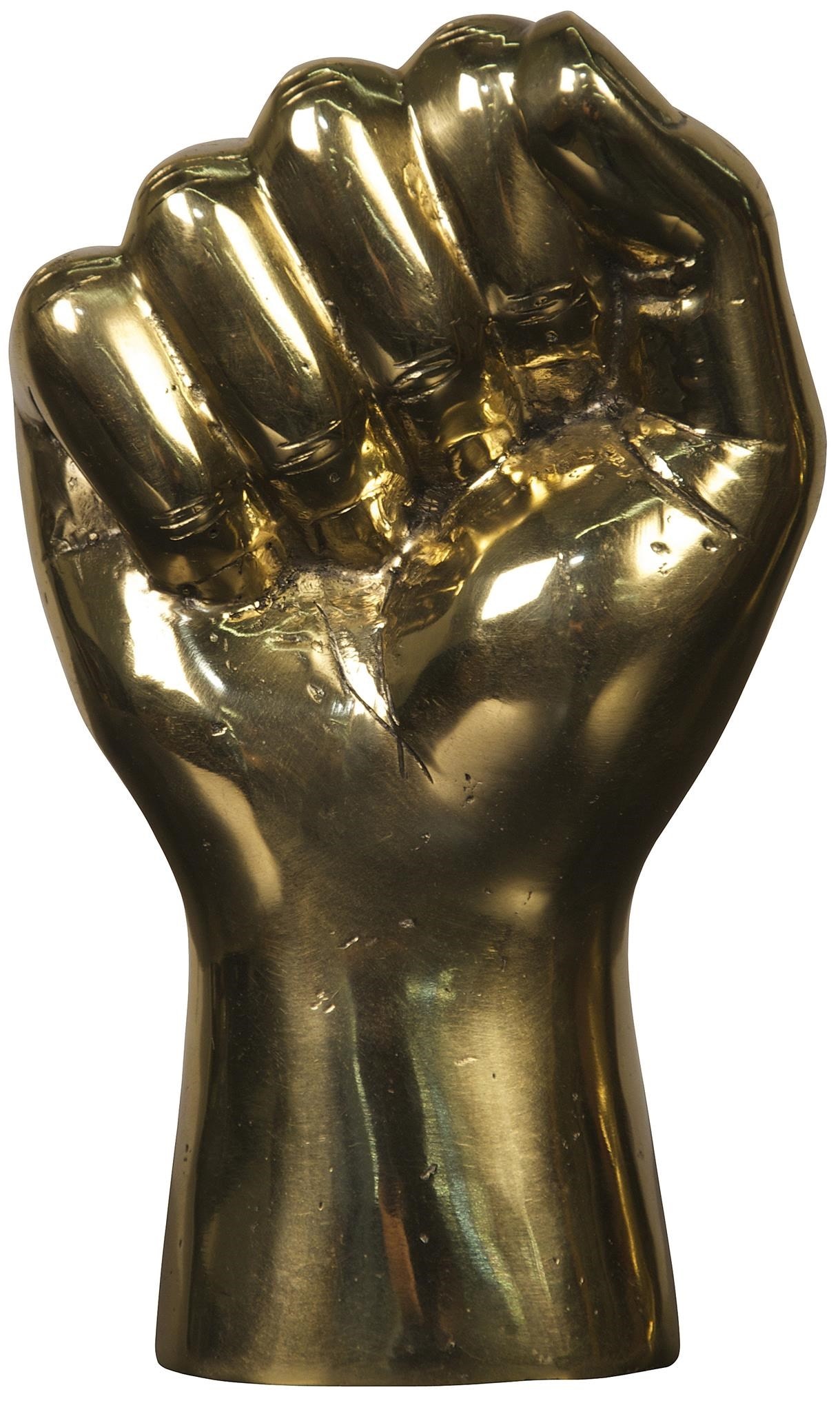  The Solidarity Fist In Brass 