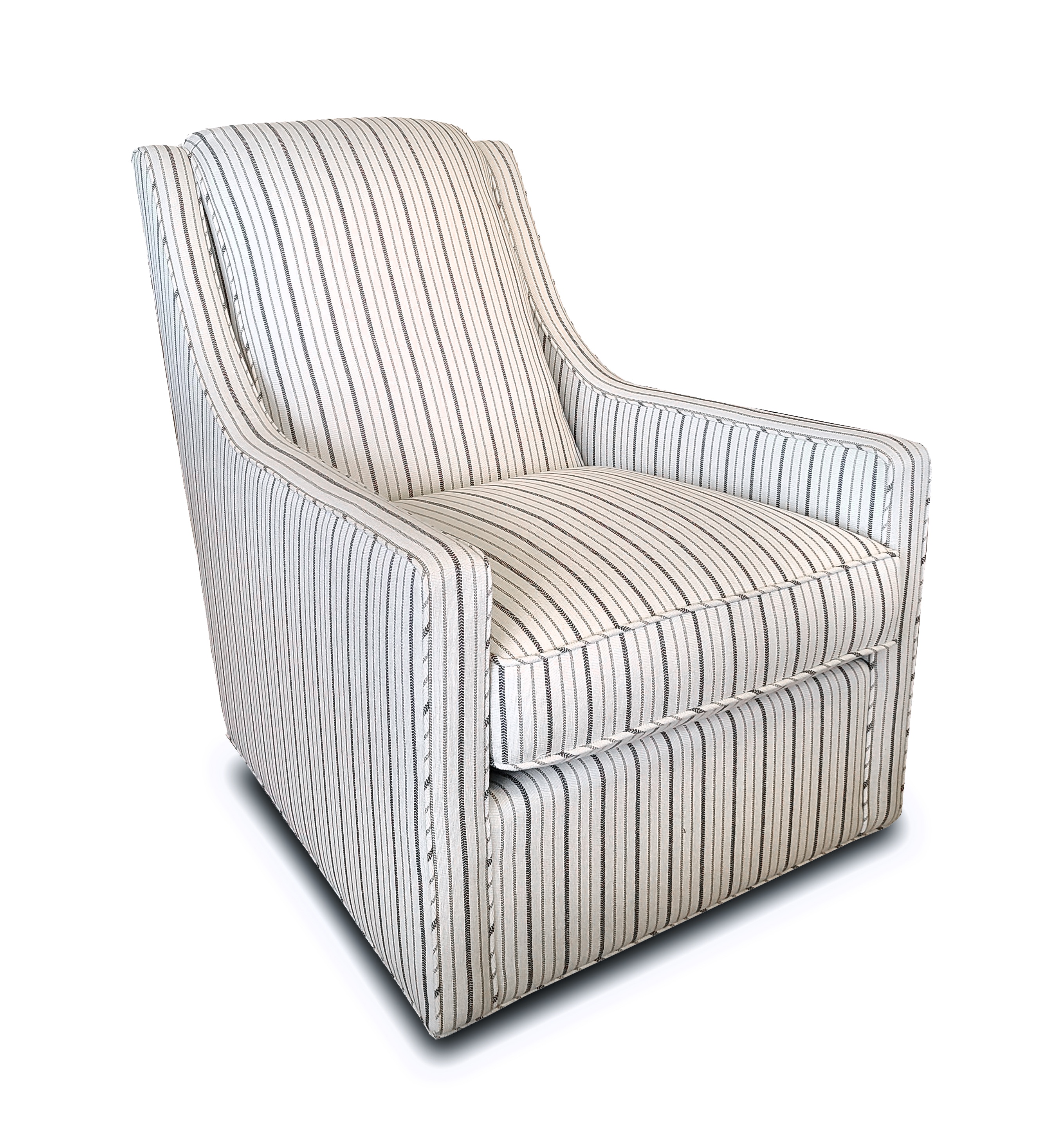 stripe swivel chair