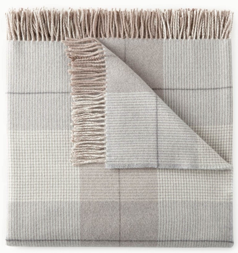  York 50x70 Throw Blanket Pewter 
