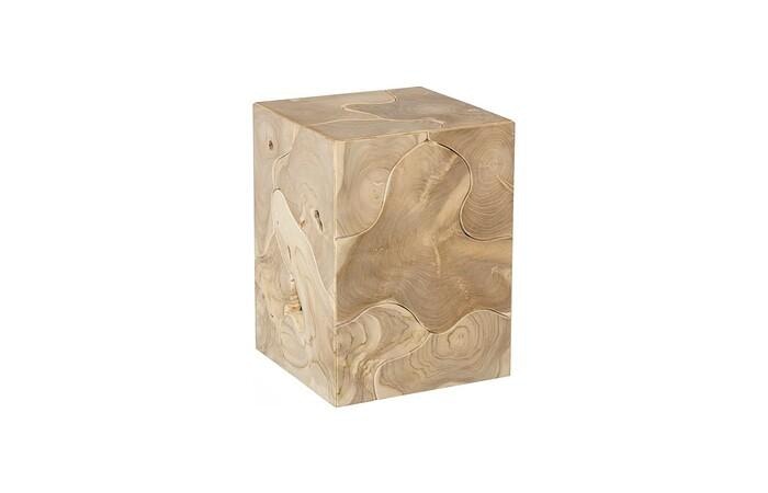  Teak Slice Side Table 