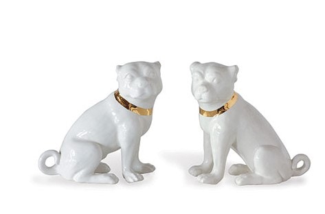  Cecil Cream Pug Pair (Set of 2) 