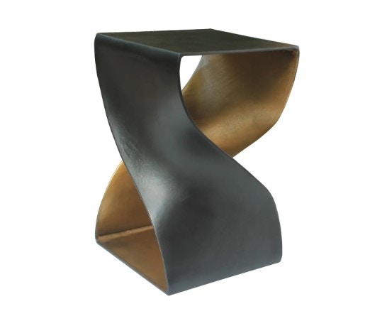 Retro RS-TABLE A Twist Brass メーカー完売品 Twist Accent Table Black and Brass
