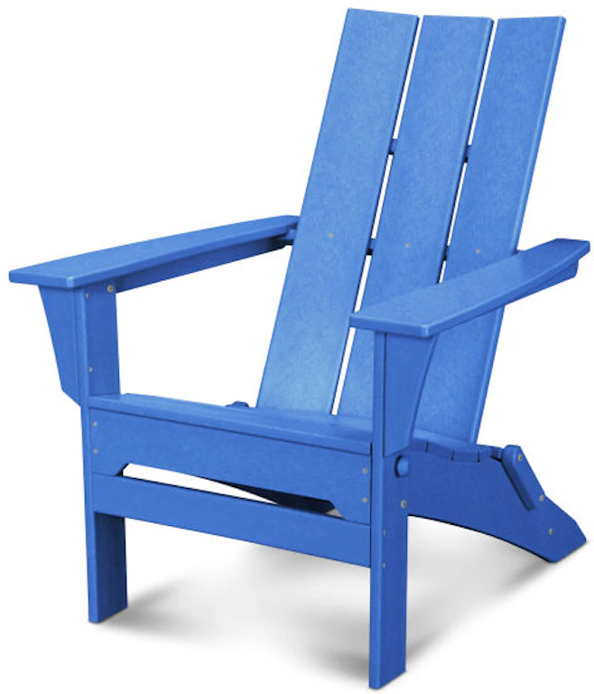 Modern Folding Adirondack Chair Pacific Blue
