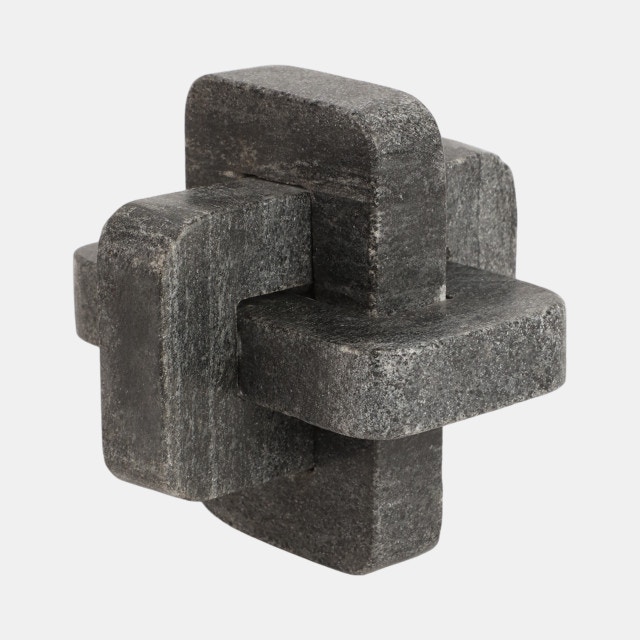  5 Black Marble Knot 