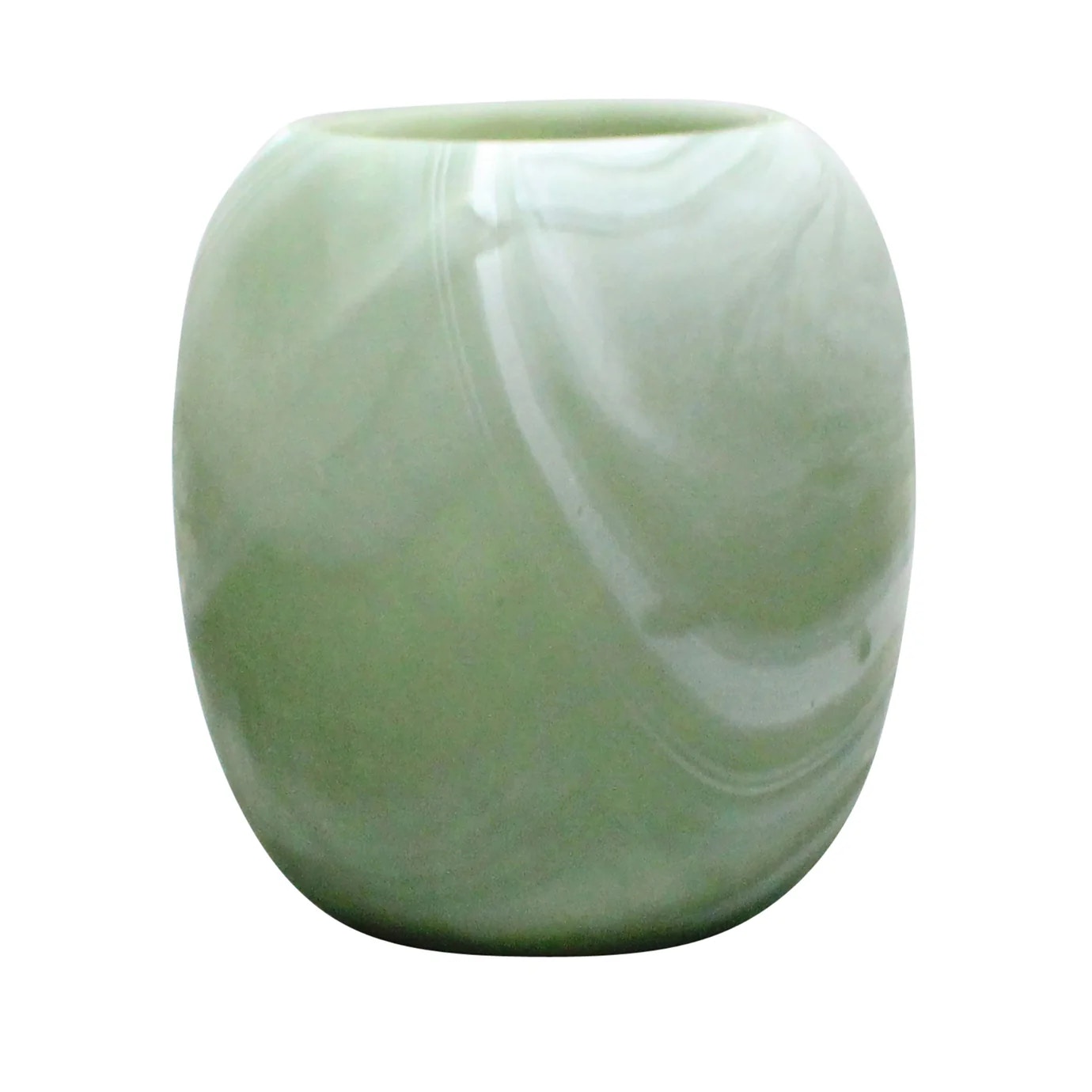  9 Garbo Small Green Glass Vase 