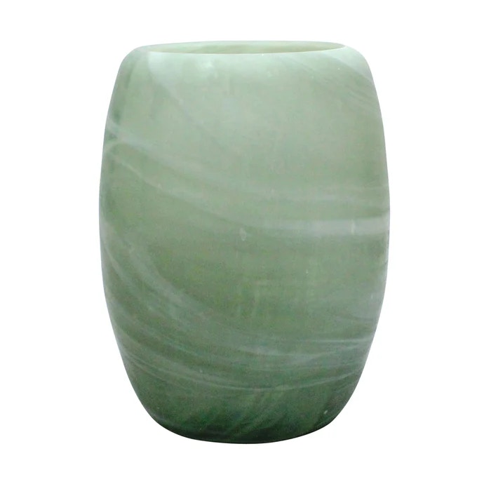  16 Garbo Large Green Glass Vase 