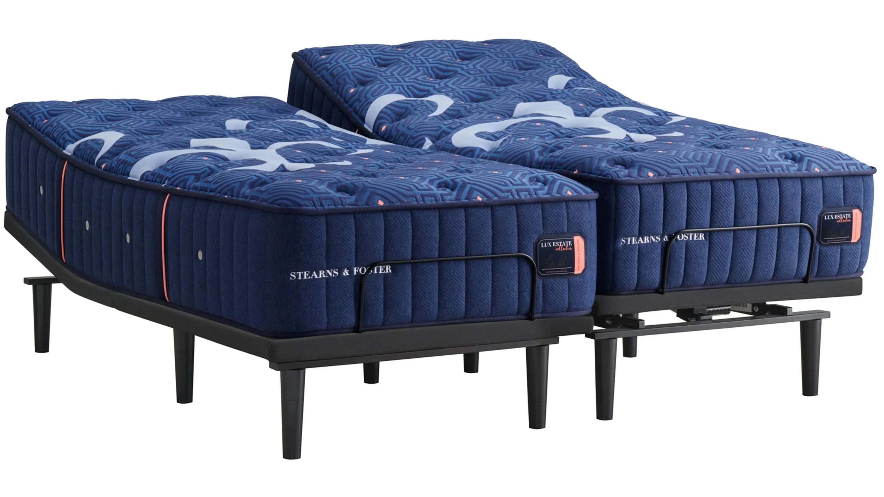  4pc Lux Estate King Mattress w/ Ergo 3.0 Adj Base Set 