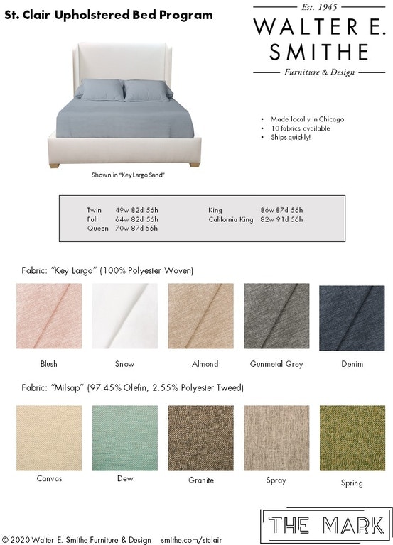Chandler Denim Velvet Twin Size Bed From Essentials for Living | Coleman  Furniture