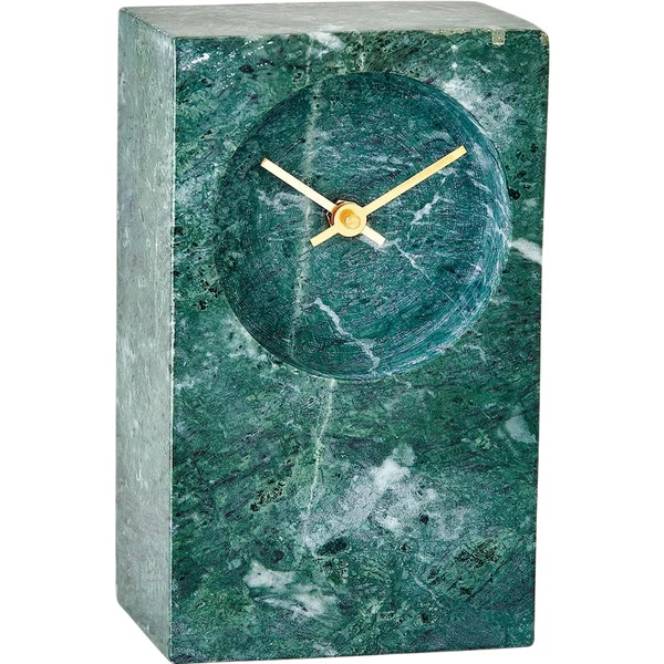  Marble Tower Clock Green 
