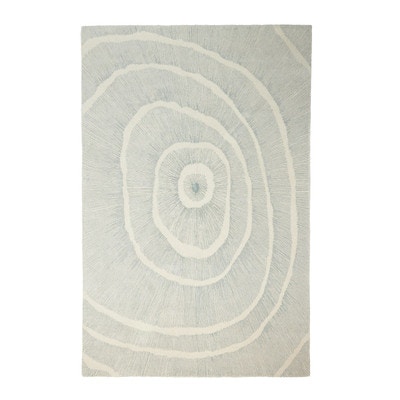  Burst Rug-Ivory/Blue 