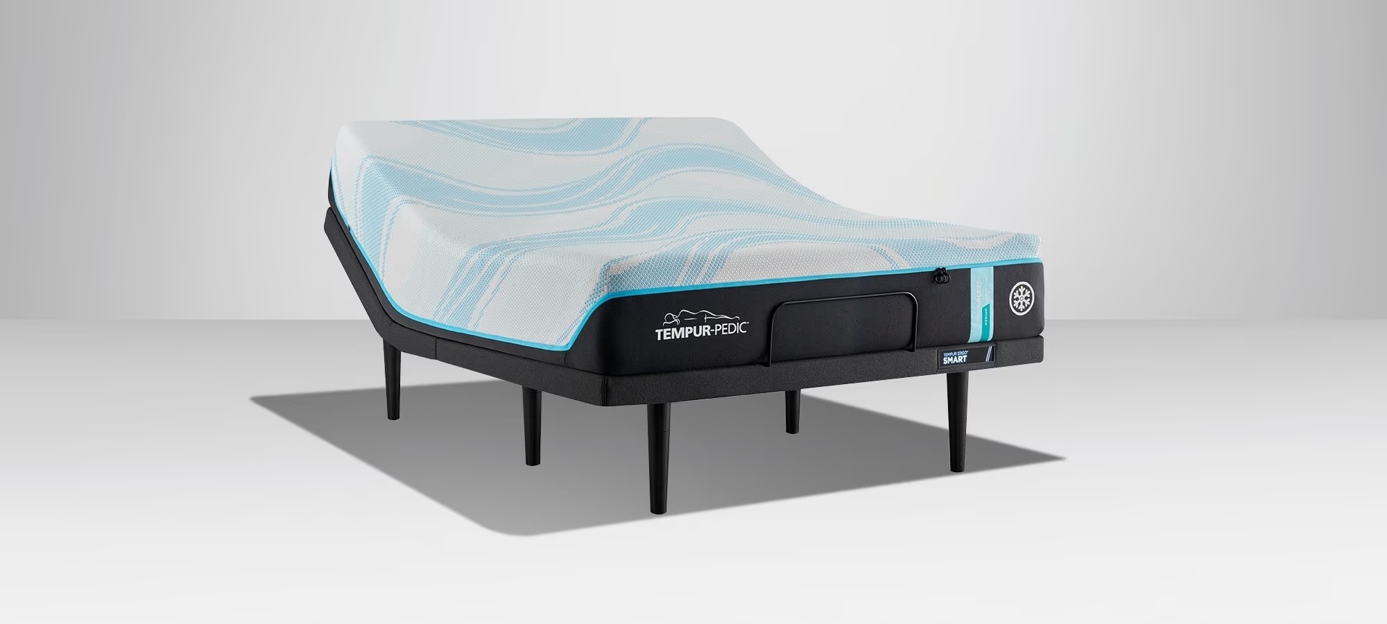  2PC TEMPUR mattress and adjustable base 