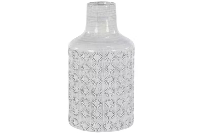  Grey Floral Vase 