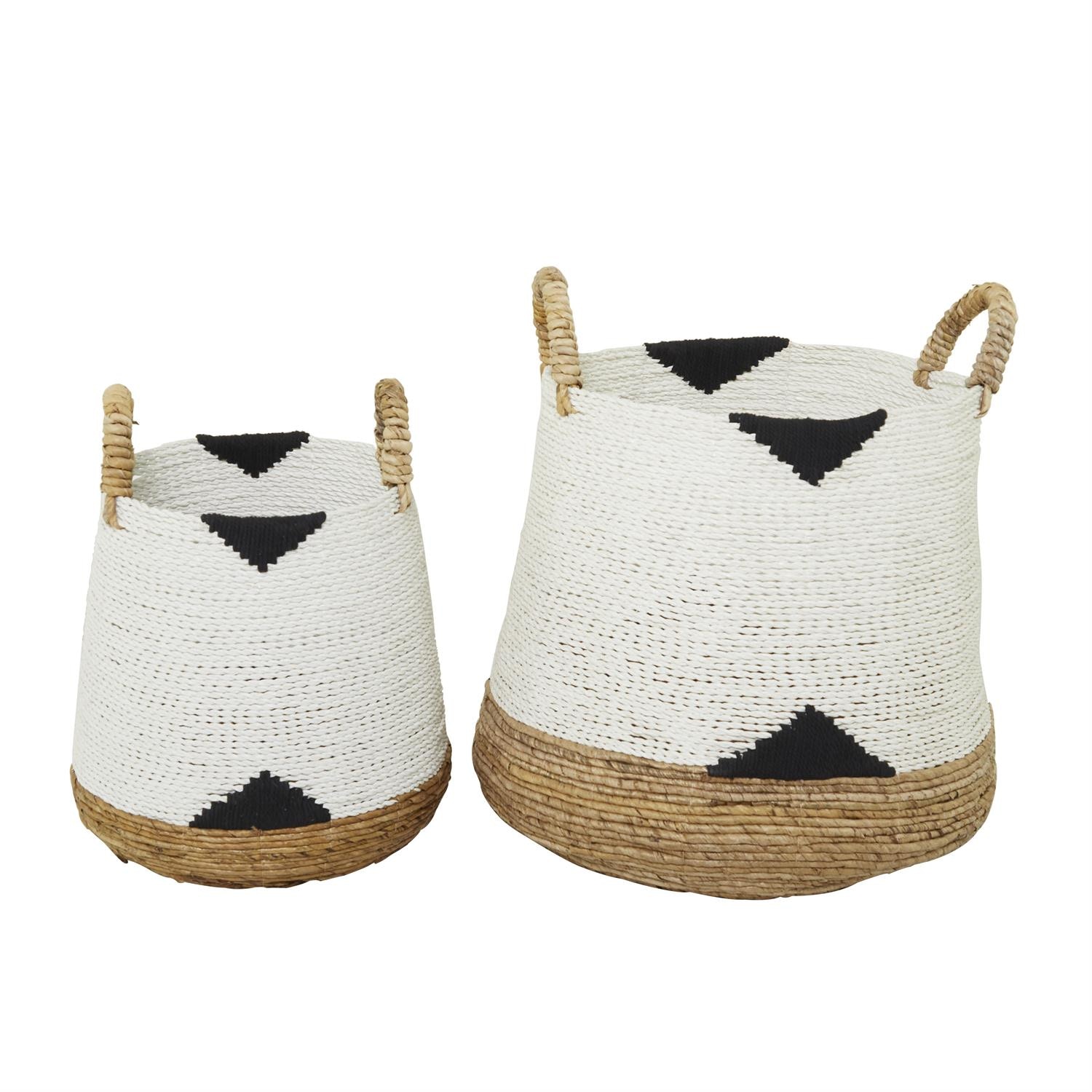  Seagrass Strge Bskt white S/2 21, 18H 