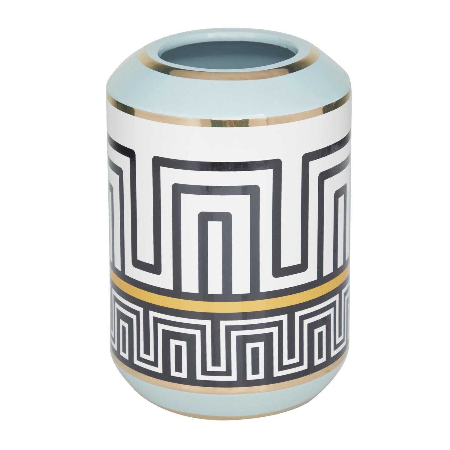  Ceramic Vase 9 with Greek knot pattern 