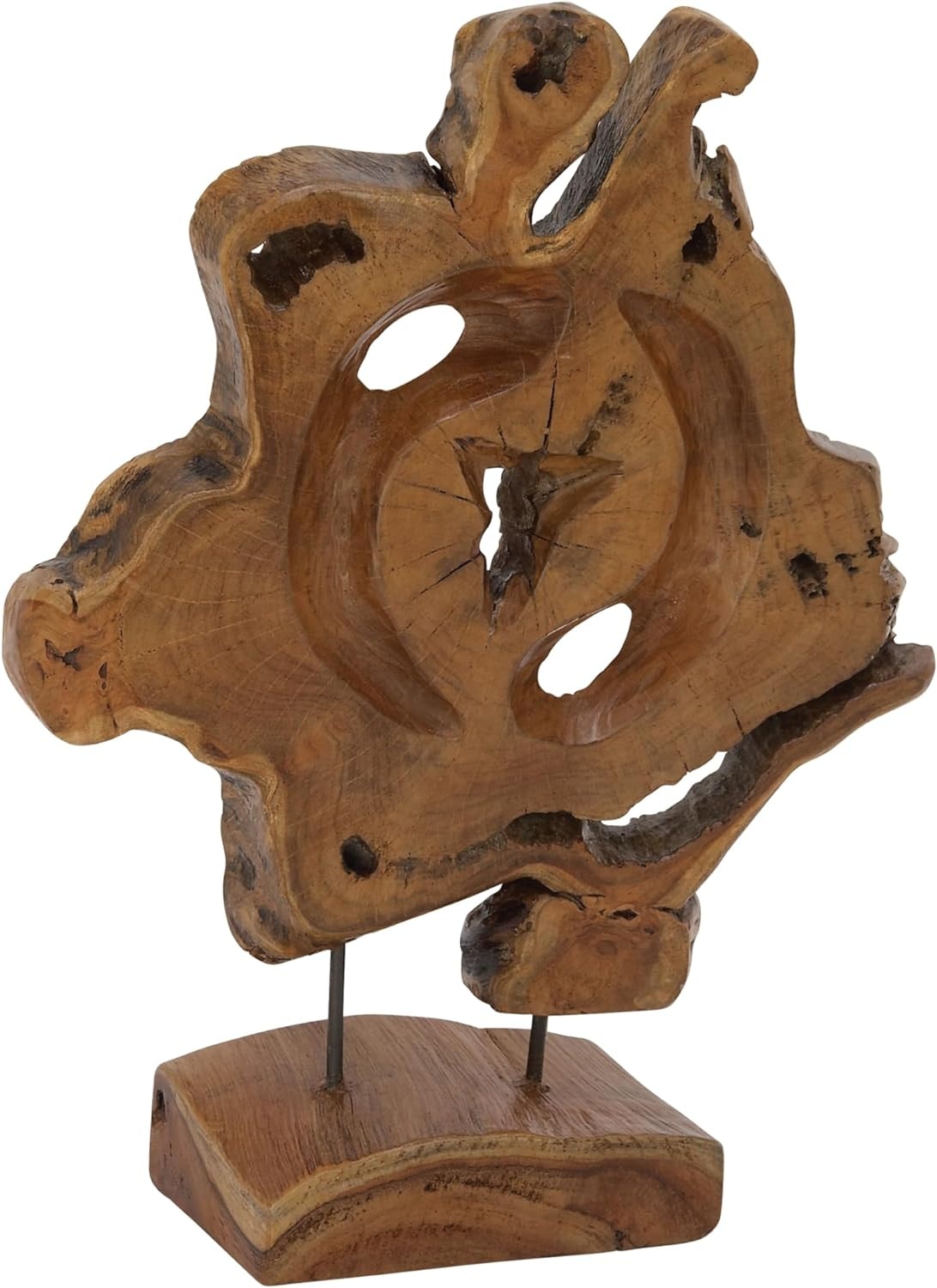  Teak Mtl Sculpture 