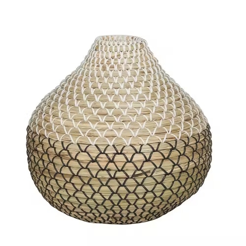  SEAGRASS VASE 14W, 13H 