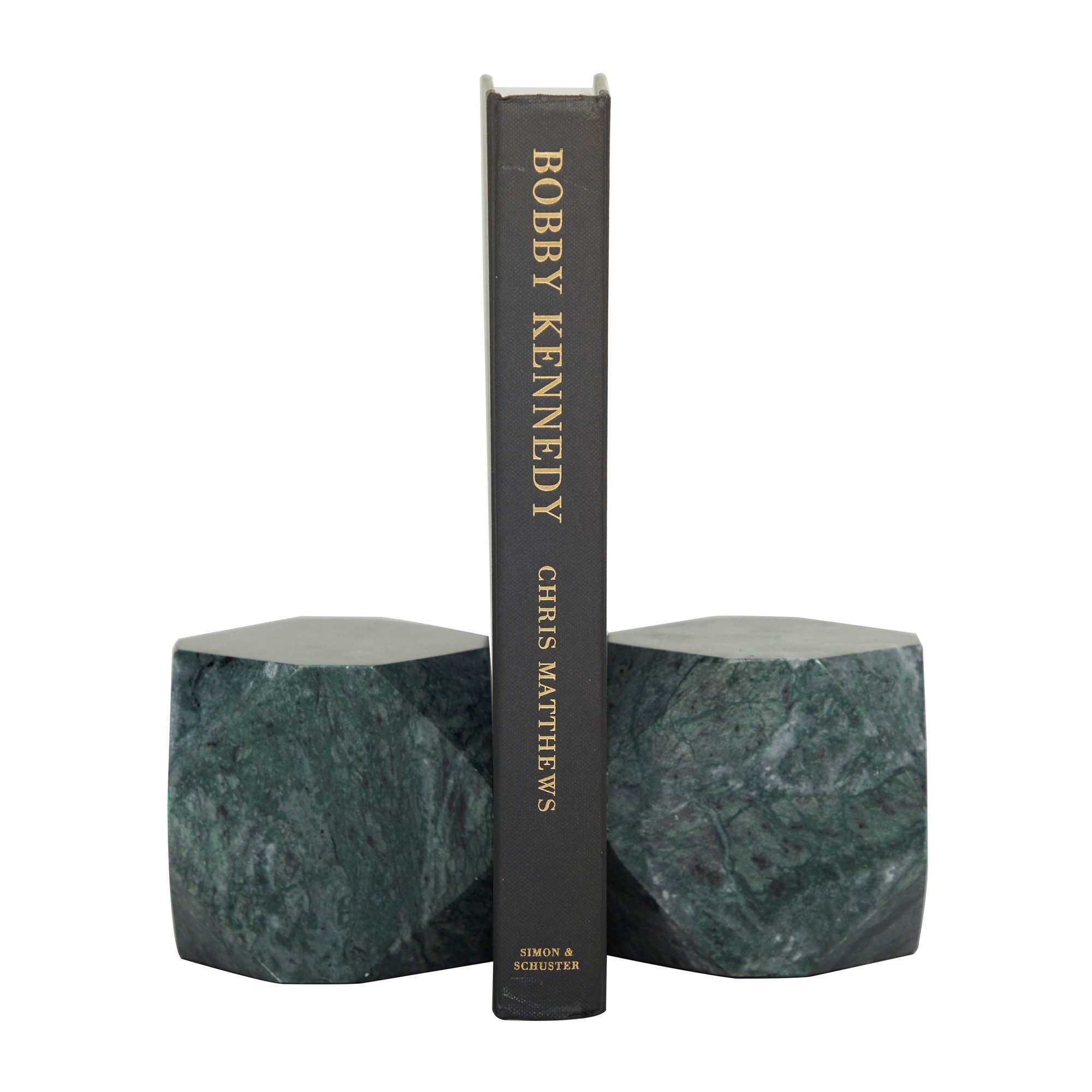  MRBL BOOKEND GRN PR 4W, 4H 