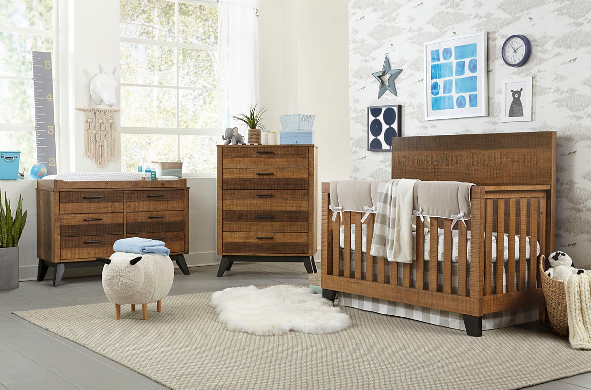 Urban Rustic Convertible Crib