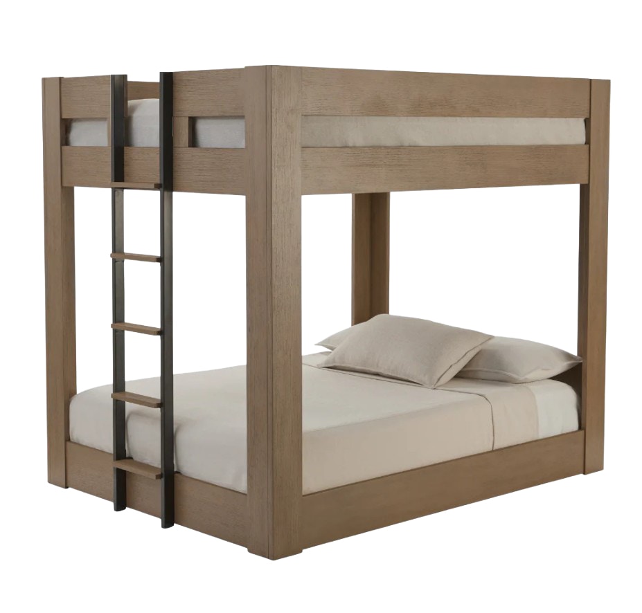  Urban Loft QN/QN Bunk Bed in Modern Latte 