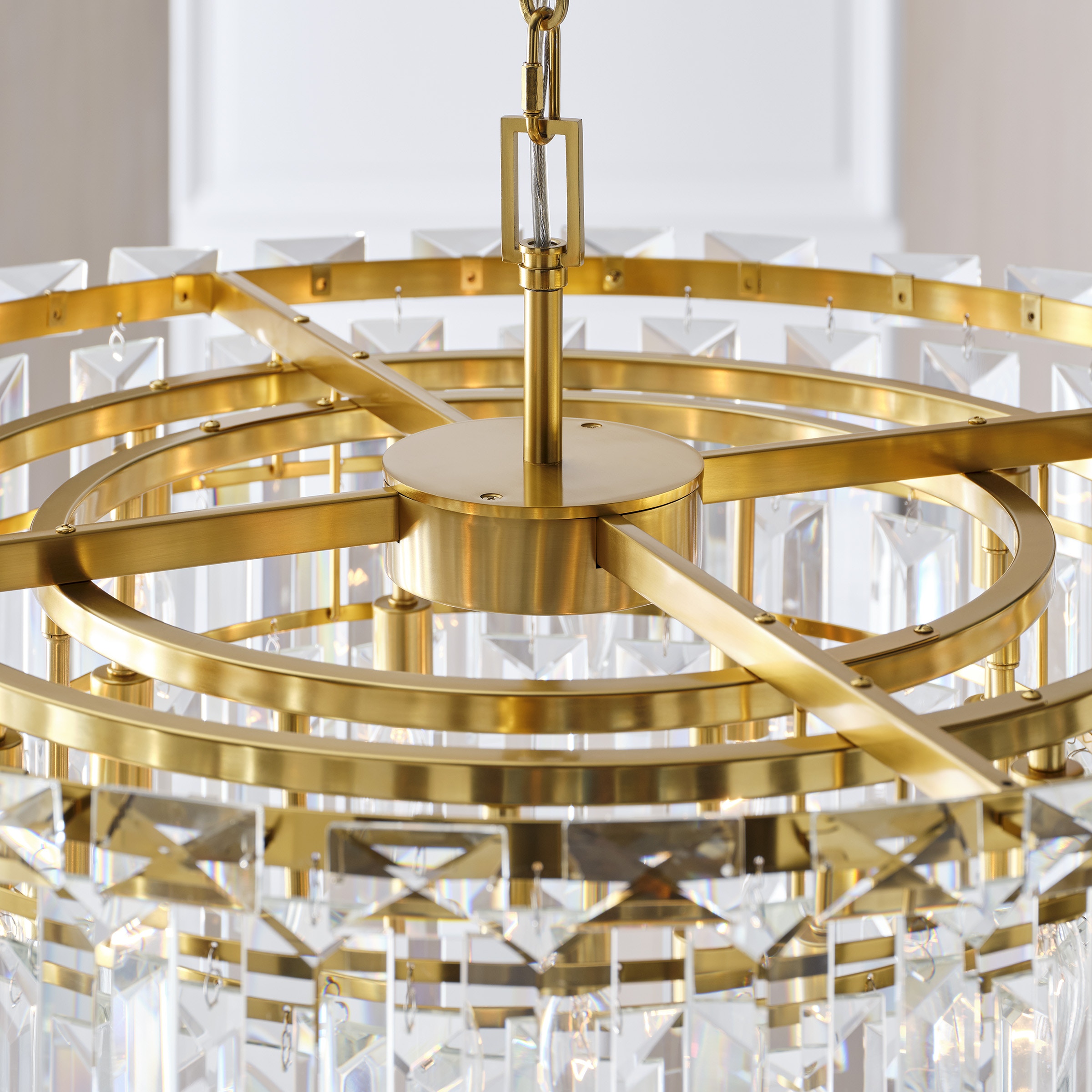 Arden Large Chandelier - Burnished Brass