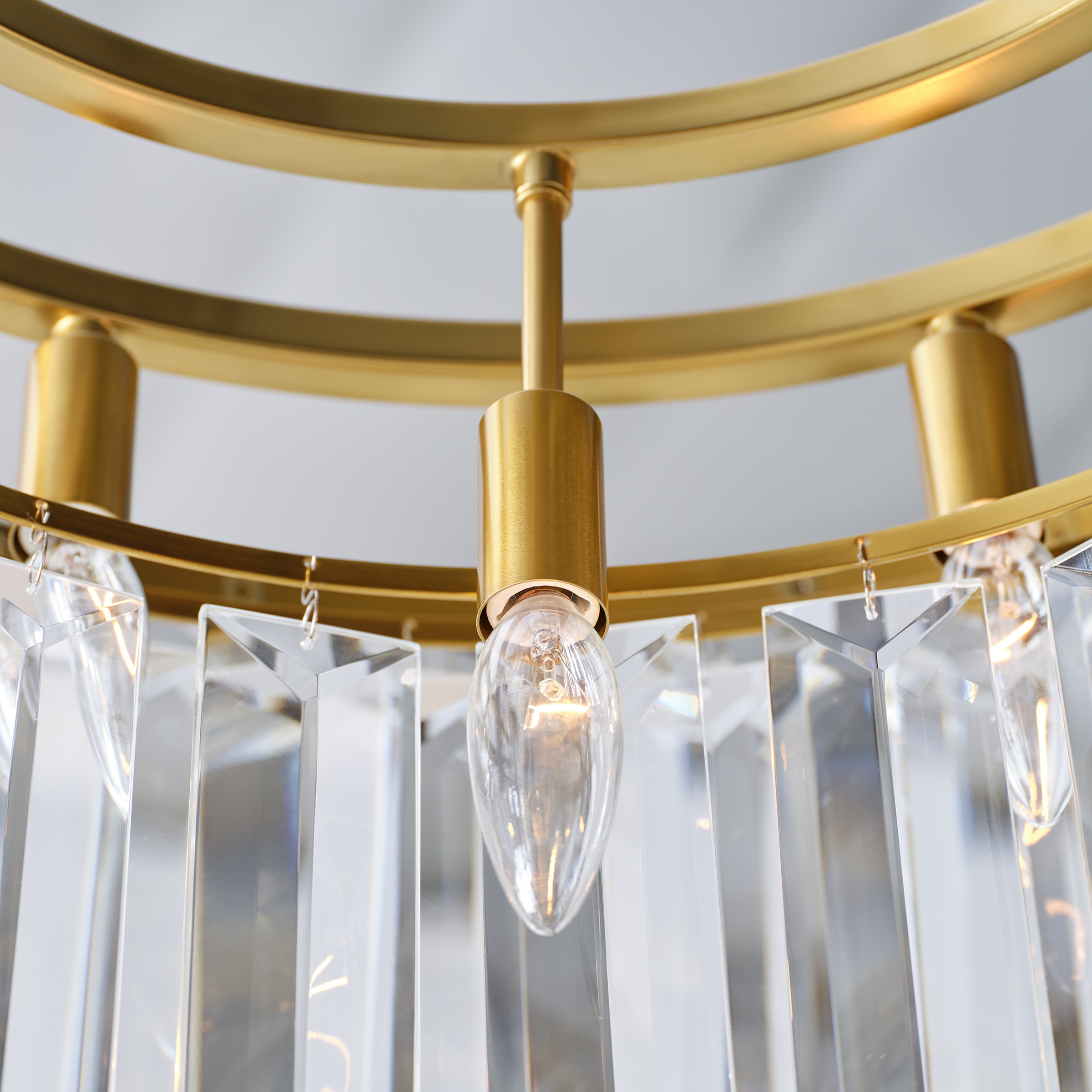 Arden Large Chandelier - Burnished Brass