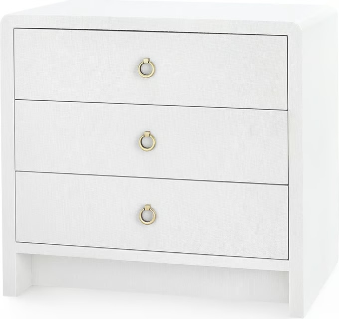  Bryant Linen 3-Drawer Side Table 