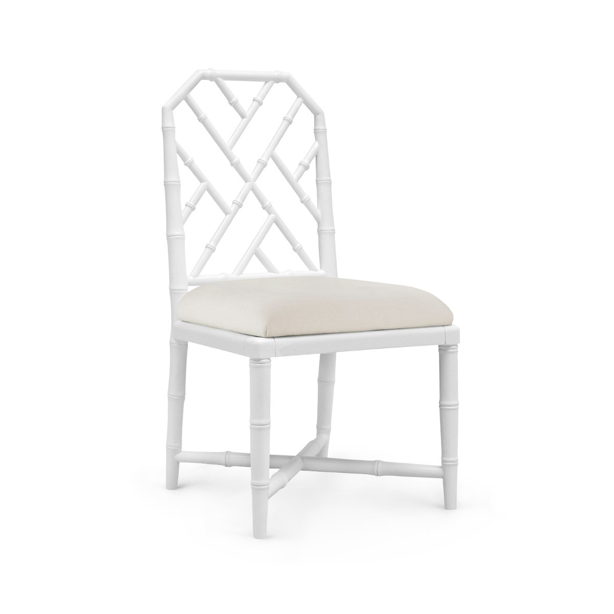  Jardin Side Chair, Eggshell White 