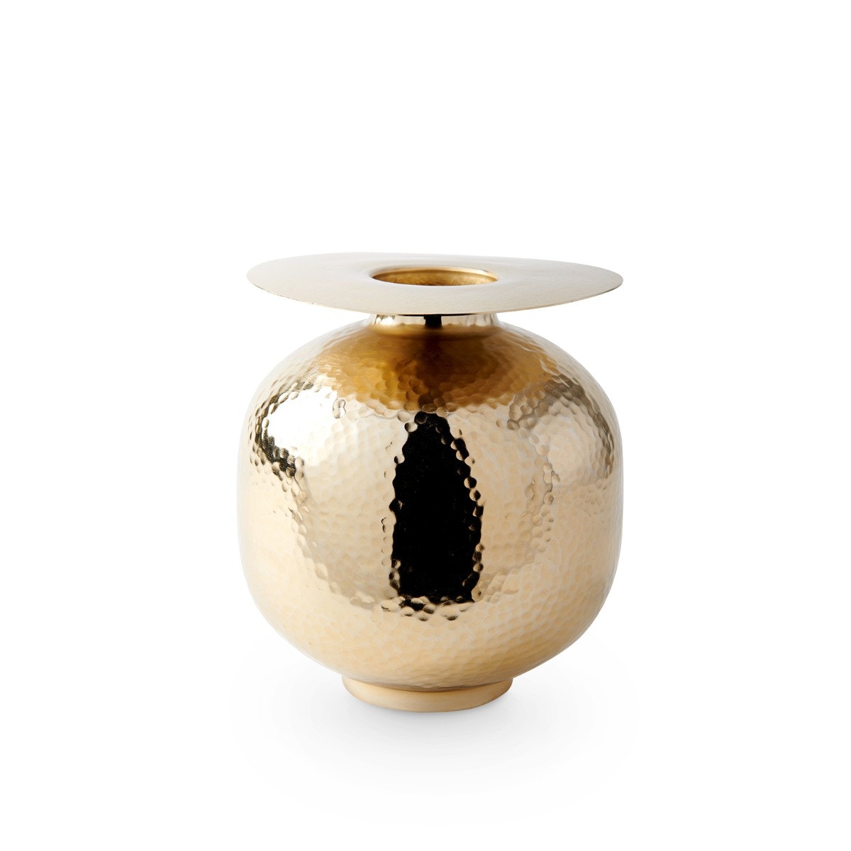  Vitale Medium Vase, Brass 