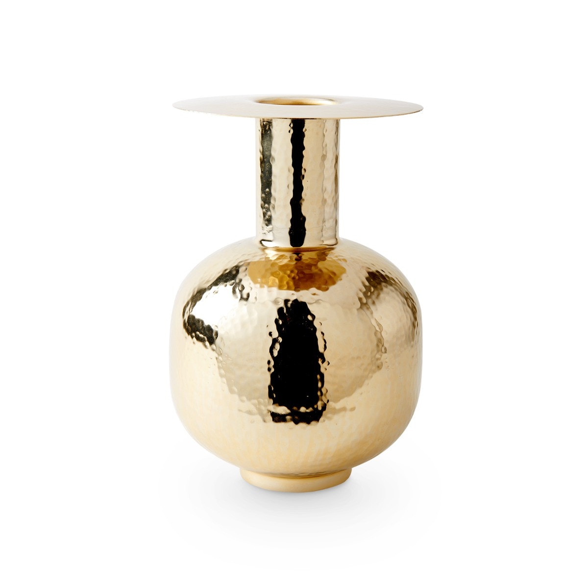  Vitale Large Vase, Brass 