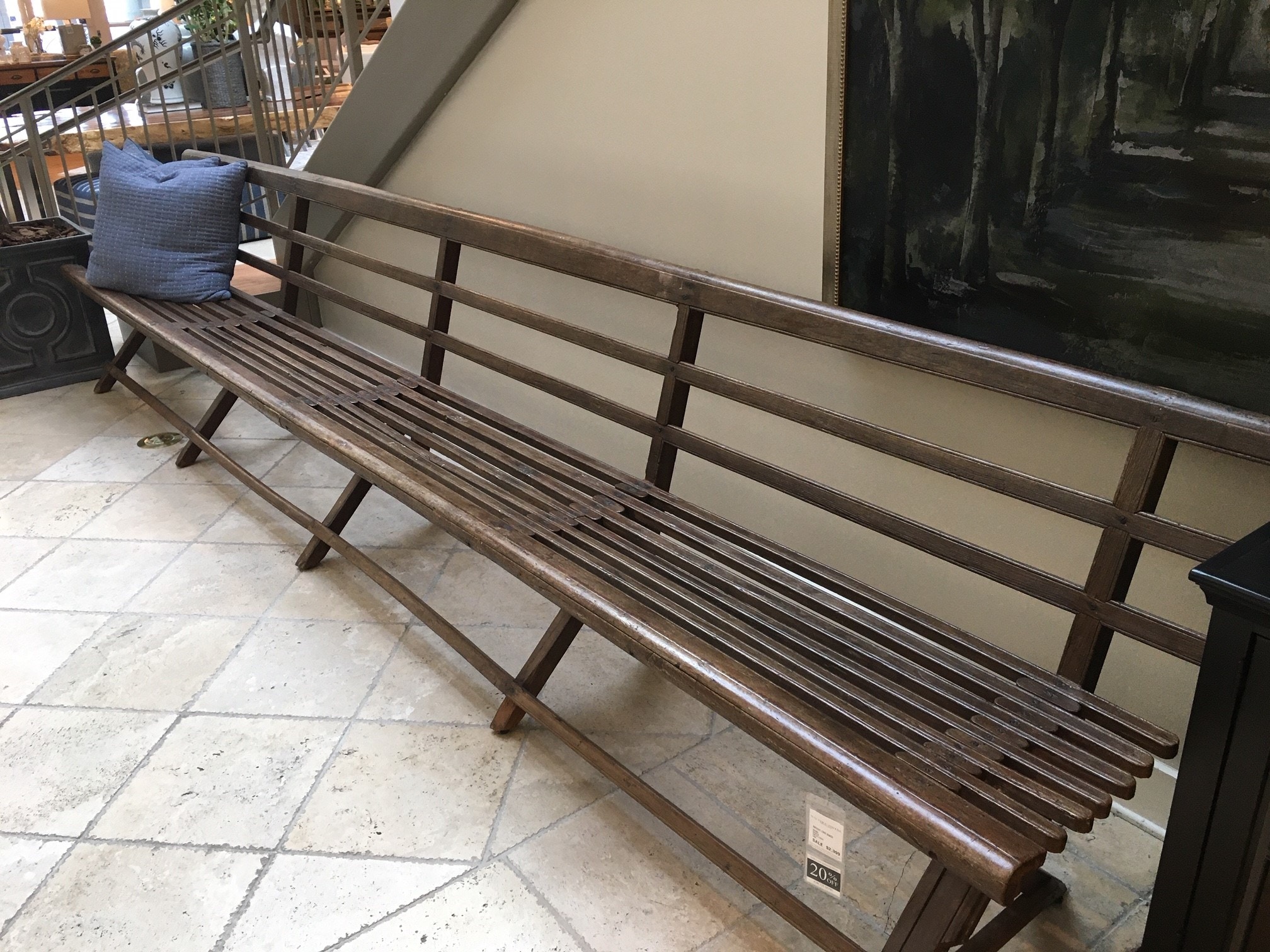 Antique Teak Long Bench One Of A Kind