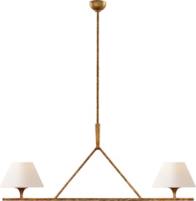 Hastings Medium Pendant in Hand-Rubbed Antique Brass with White Shade